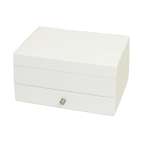 White Painted Jewellery Box with Drawer