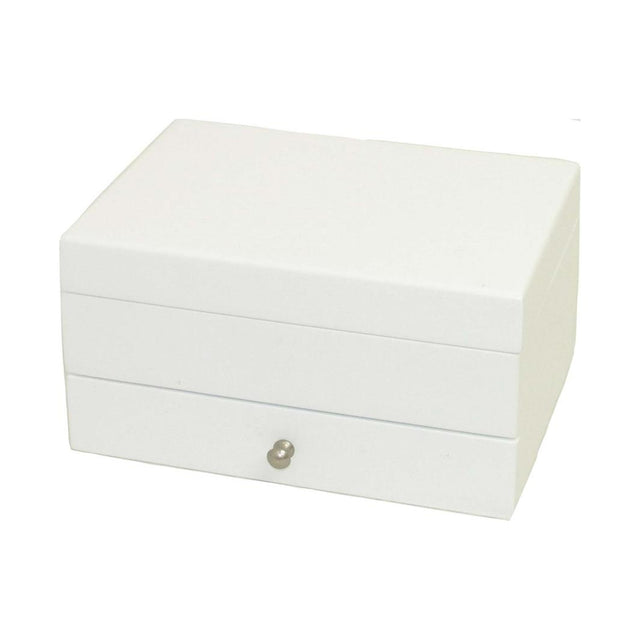 White Painted Jewellery Box with Drawer - JEWELLERY HOLDER - Beattys of Loughrea
