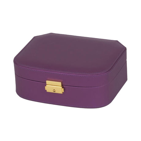 Freya Purple Microfibre Jewellery Box