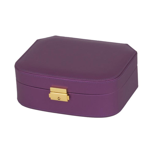 Freya Purple Microfibre Jewellery Box - JEWELLERY HOLDER - Beattys of Loughrea