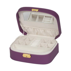 Freya Purple Microfibre Jewellery Box - JEWELLERY HOLDER - Beattys of Loughrea