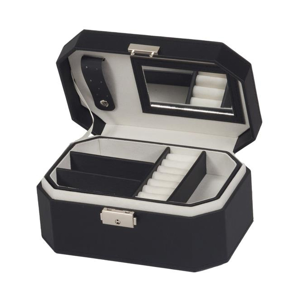 Sam Black Charcoal Octagonal Jewellery Box