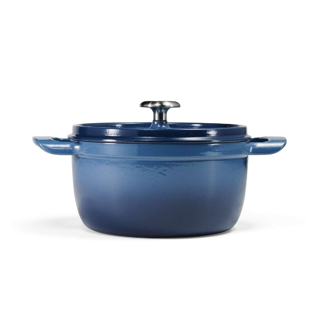 Tramontina 26cm Cast Iron Enamel Casserole, Blue