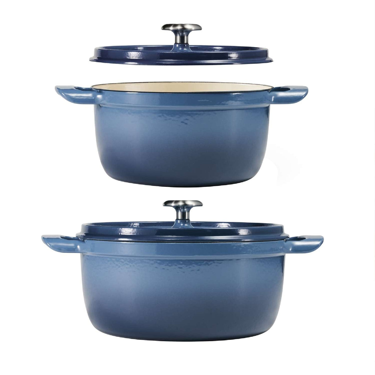 Tramontina 26cm Cast Iron Enamel Casserole, Blue