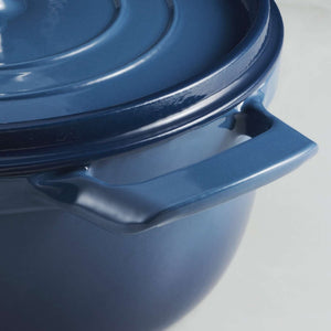 Tramontina 26cm Cast Iron Enamel Casserole, Blue