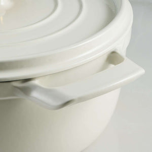 Tramontina 26cm Cast Iron Enamel Casserole, Latte