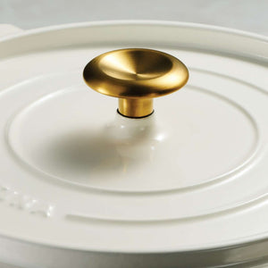 Tramontina 26cm Cast Iron Enamel Casserole, Latte