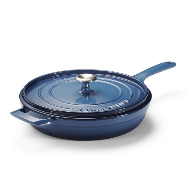 Tramontina 30cm Cast Iron Enamel Sauté Pan, Blue