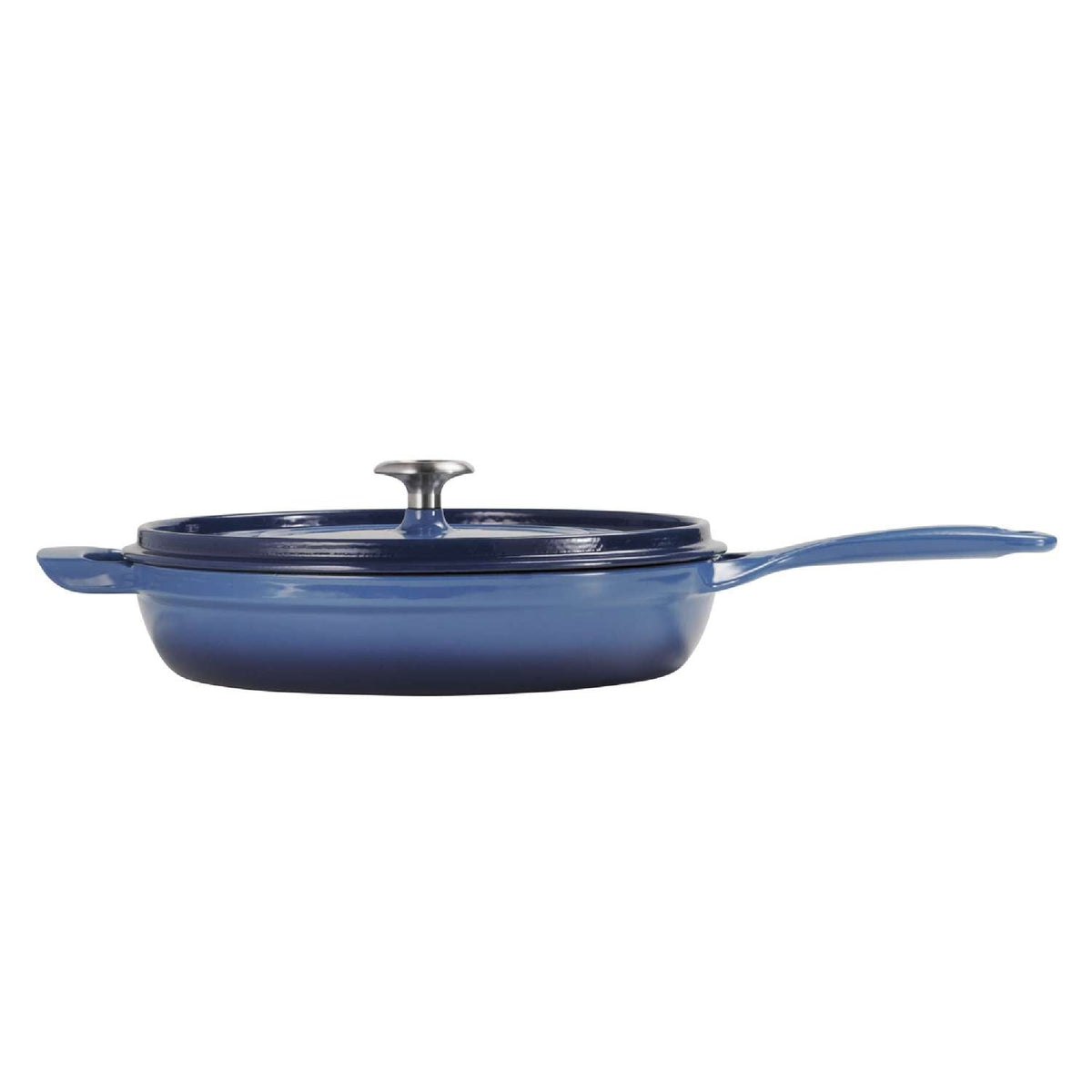 Tramontina 30cm Cast Iron Enamel Sauté Pan, Blue