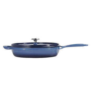 Tramontina 30cm Cast Iron Enamel Sauté Pan, Blue