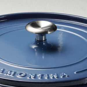 Tramontina 30cm Cast Iron Enamel Sauté Pan, Blue