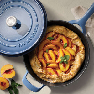 Tramontina 30cm Cast Iron Enamel Sauté Pan, Blue