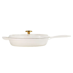 Tramontina 30cm Cast Iron Enamel Sauté Pan, Latte