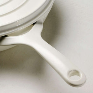 Tramontina 30cm Cast Iron Enamel Sauté Pan, Latte
