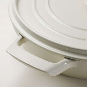 Tramontina 30cm Cast Iron Enamel Sauté Pan, Latte