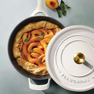 Tramontina 30cm Cast Iron Enamel Sauté Pan, Latte