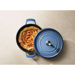 Tramontina 30cm Cast Iron Enamel Shallow Casserole, Blue