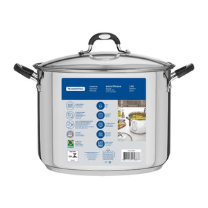 Tramontina Astro 30cm 15.2L Stainless Steel Stock Pot