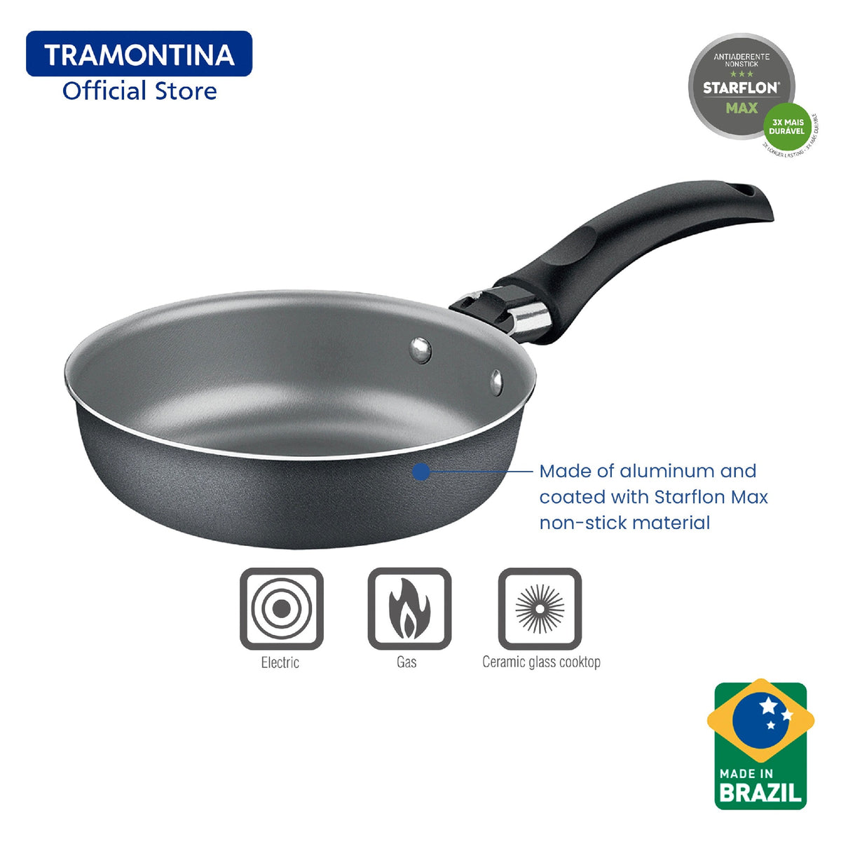 Tramontina Turim 13cm Non-Stick Egg Frying Pan