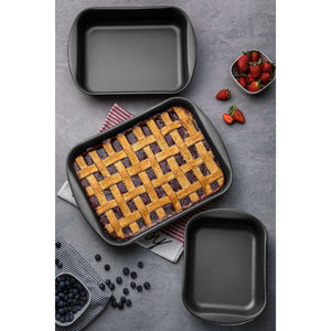 Tramontina Brasil 3-Piece Non-Stick Roasting Pan Set, Graphite