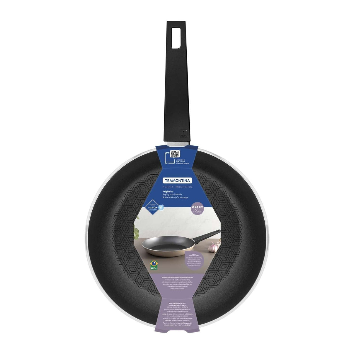 Tramontina Spezia 24cm Non-Stick Frying Pan, Blue