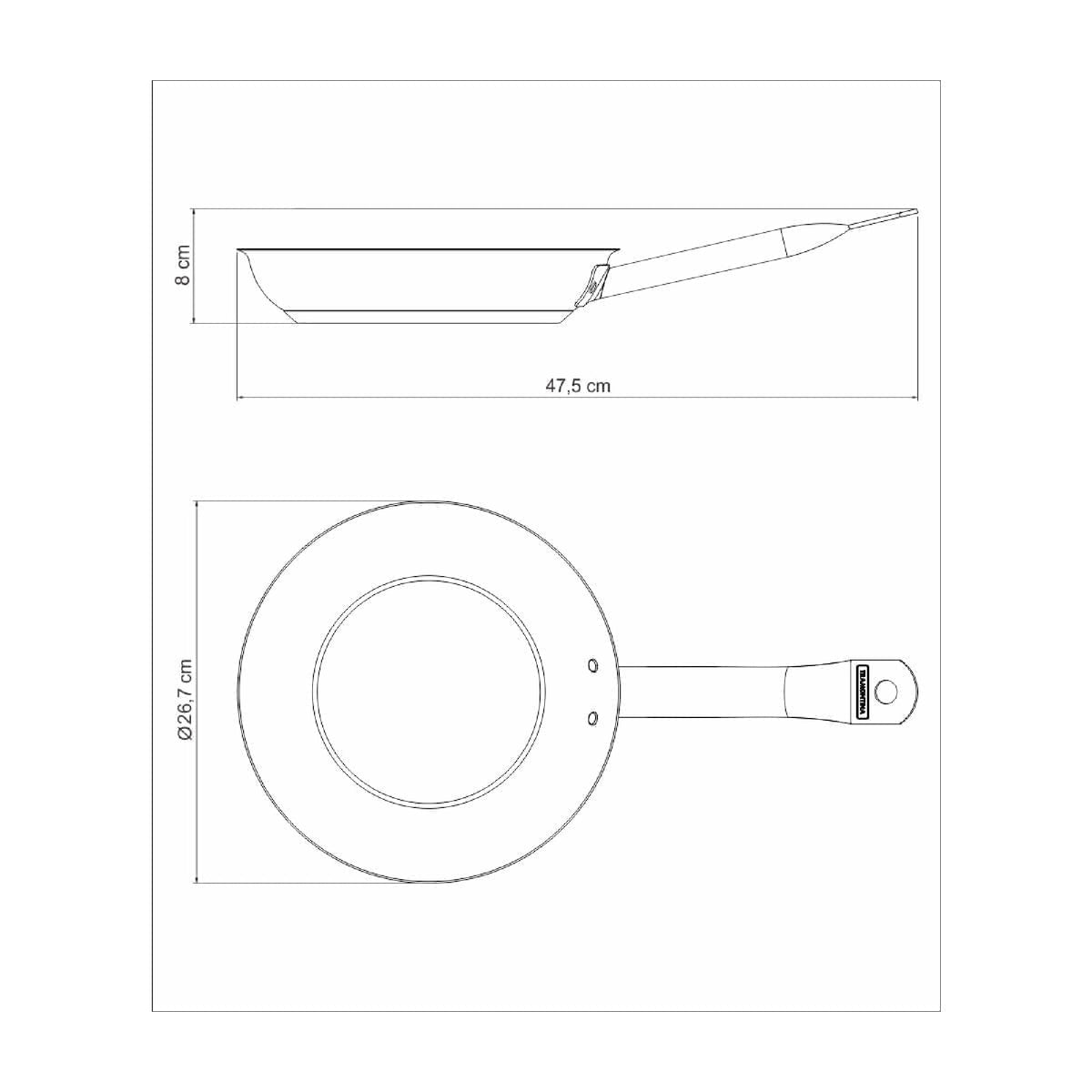Tramontina Professional 26cm Non-Stick Frying Pan
