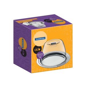 Tramontina Ciclo 20cm Stainless Steel Cheese & Cake Dome