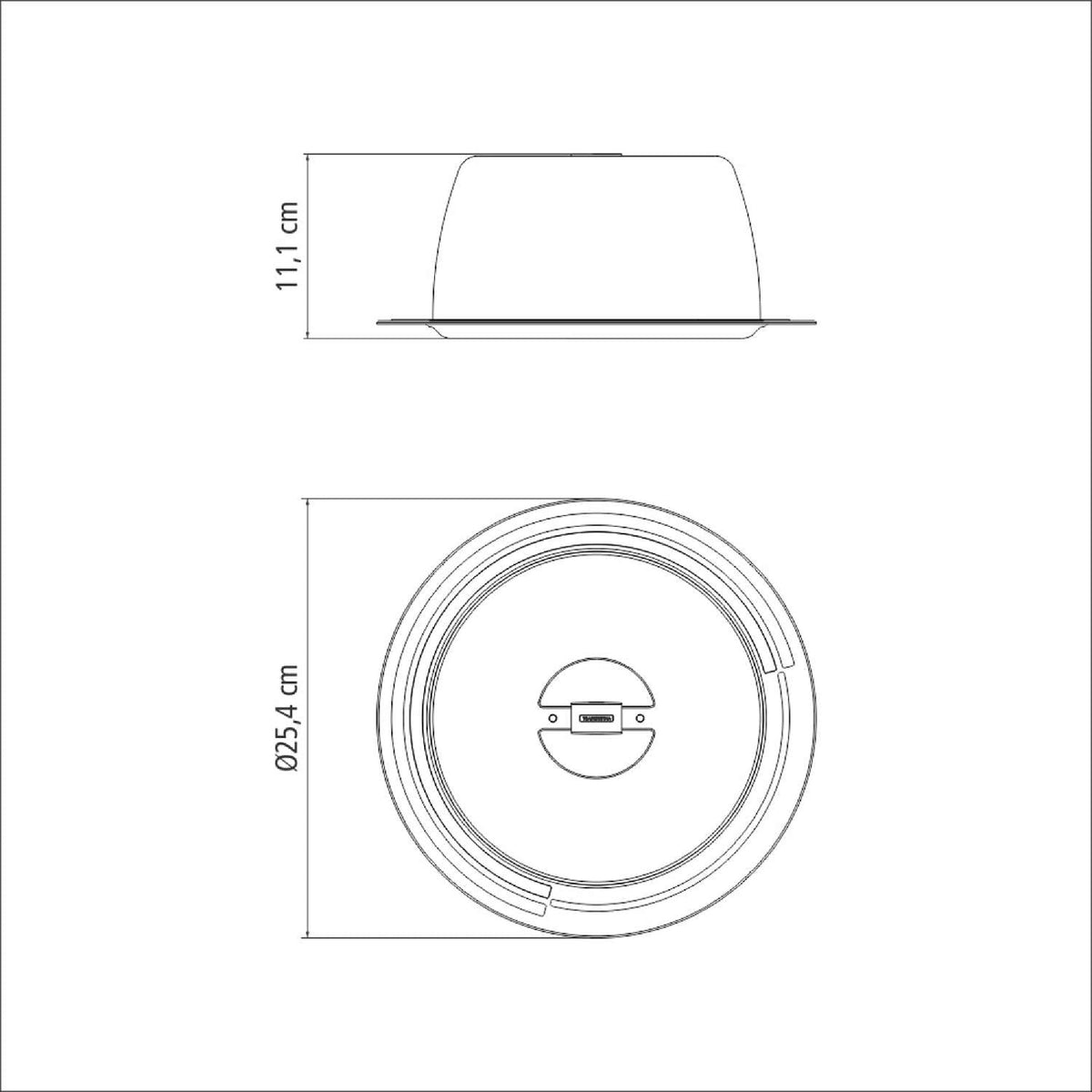 Tramontina Ciclo 25cm Stainless Steel Cheese & Cake Dome