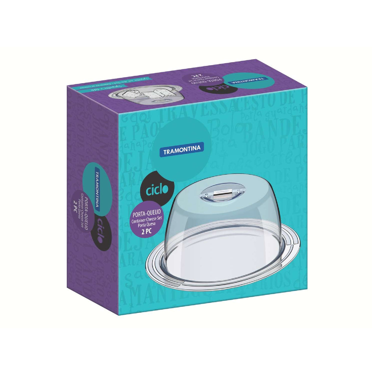 Tramontina Ciclo 25cm Stainless Steel Cheese & Cake Dome