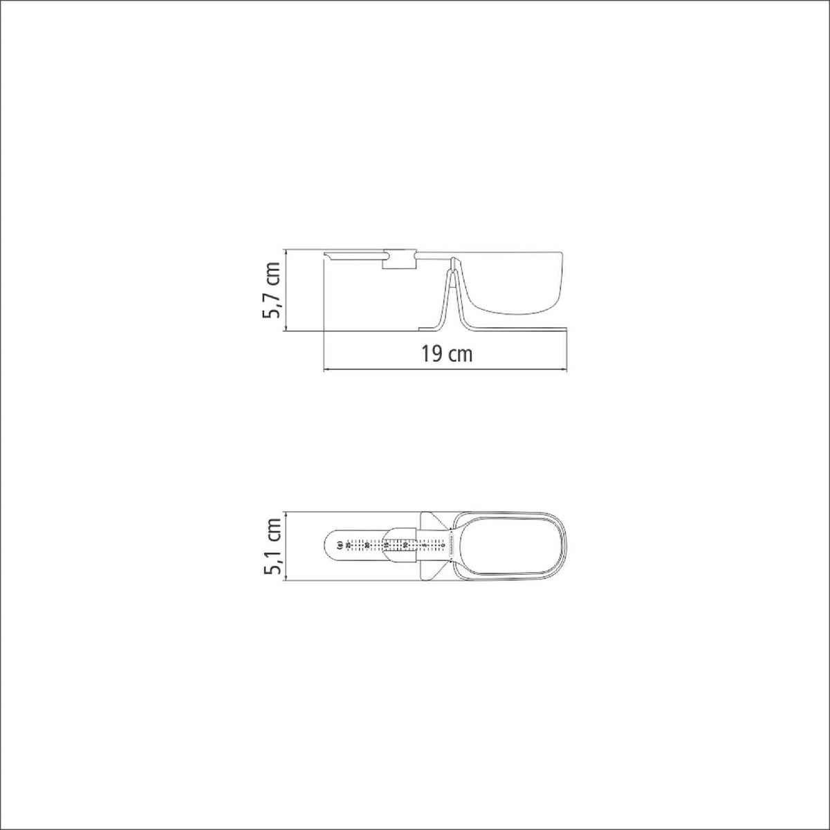 Tramontina Coffee Measuring Scoop & Balance Scale