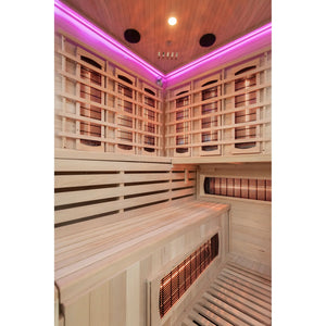 Tribe Athens 3 Corner Infrared Sauna, 3-4 Person - HOME GYM / SAUNA/ ICE BATHS - Beattys of Loughrea