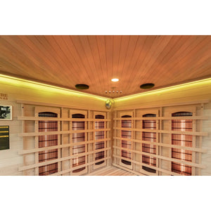 Tribe Athens 3 Corner Infrared Sauna, 3-4 Person - HOME GYM / SAUNA/ ICE BATHS - Beattys of Loughrea
