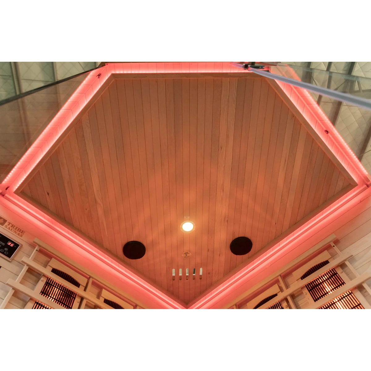 Tribe Athens 3 Corner Infrared Sauna, 3-4 Person - HOME GYM / SAUNA/ ICE BATHS - Beattys of Loughrea