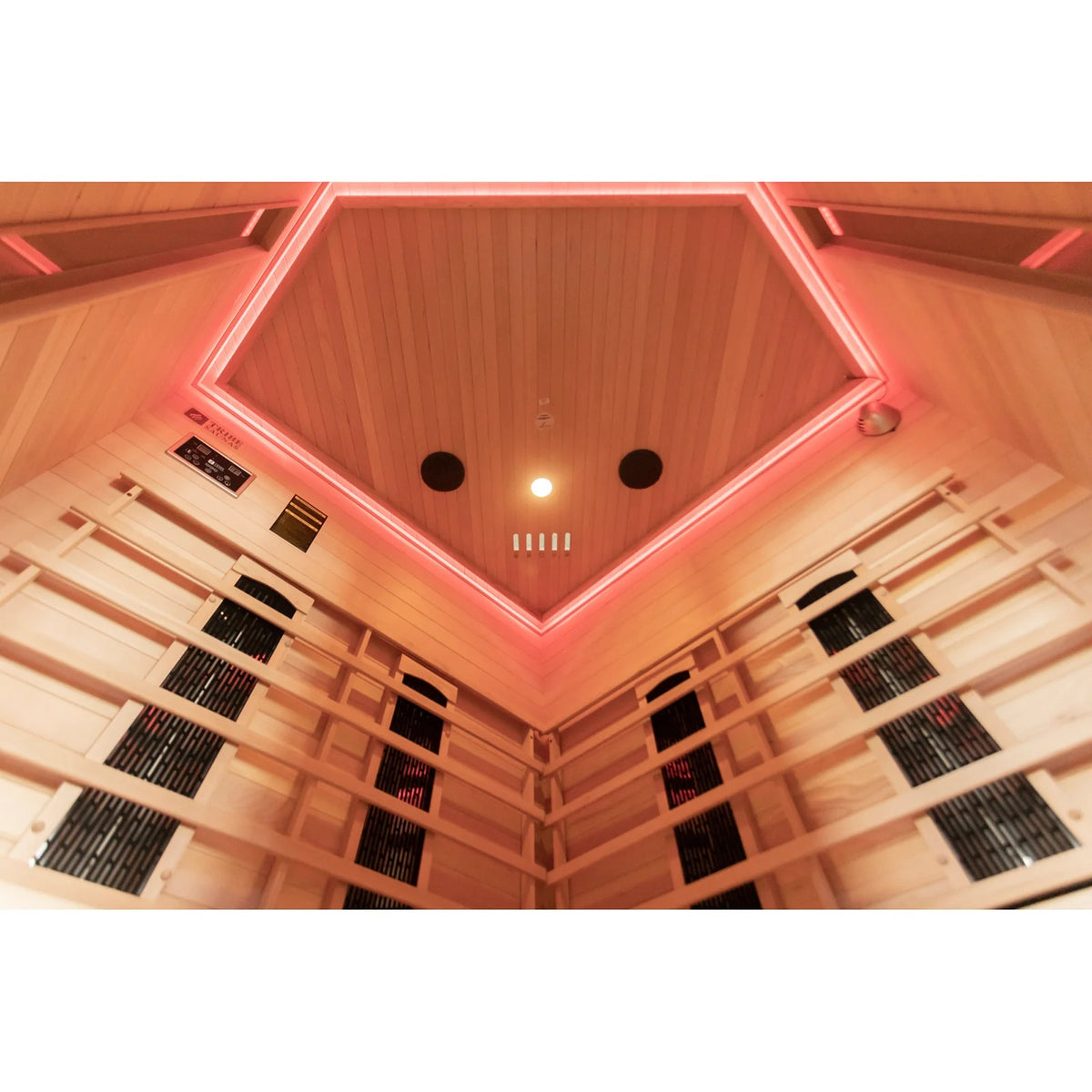 Tribe Madrid 3 Corner Infrared Sauna, 3-4 Person