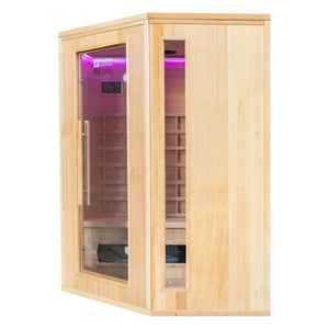 Tribe Madrid 3 Corner Infrared Sauna, 3-4 Person