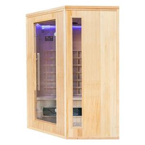 Tribe Madrid 3 Corner Infrared Sauna, 3-4 Person