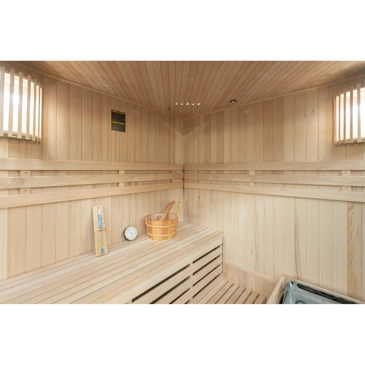 Tribe Lisbon 3 Corner Traditional Sauna, 3-4 Person (Installation Required) - HOME GYM / SAUNA/ ICE BATHS - Beattys of Loughrea
