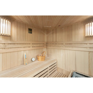 Tribe Lisbon 3 Corner Traditional Sauna, 3-4 Person (Installation Required) - HOME GYM / SAUNA/ ICE BATHS - Beattys of Loughrea