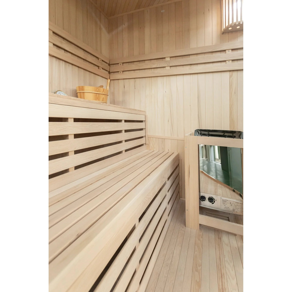 Tribe Lisbon 3 Corner Traditional Sauna, 3-4 Person (Installation Required) - HOME GYM / SAUNA/ ICE BATHS - Beattys of Loughrea