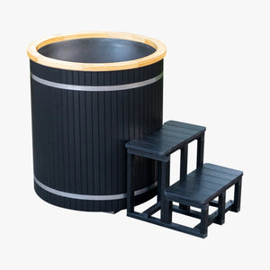 Tribe Boost Ice Bath, Black WPC with Stainless Steel Tank