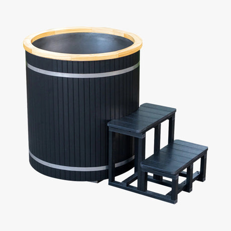 Tribe Boost Ice Bath, Black WPC with Stainless Steel Tank