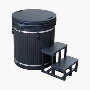 Tribe Boost Ice Bath, Black WPC with Stainless Steel Tank