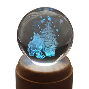 Under the Tree Rotating 3D Crystal Globe Light - TABLE/BEDSIDE LAMPS - Beattys of Loughrea