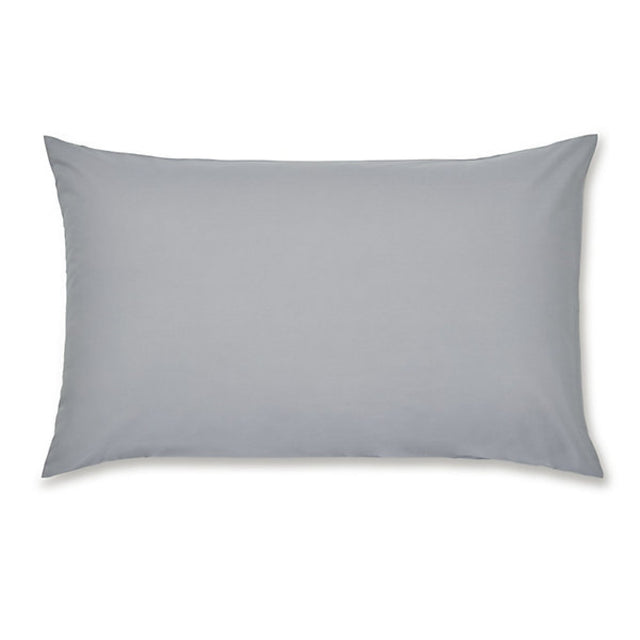 Catherine Lansfield Pillowcases Easy Iron Percale Standard 50 x 75cm Pack of 2 Pillow cases with envelope closure Grey