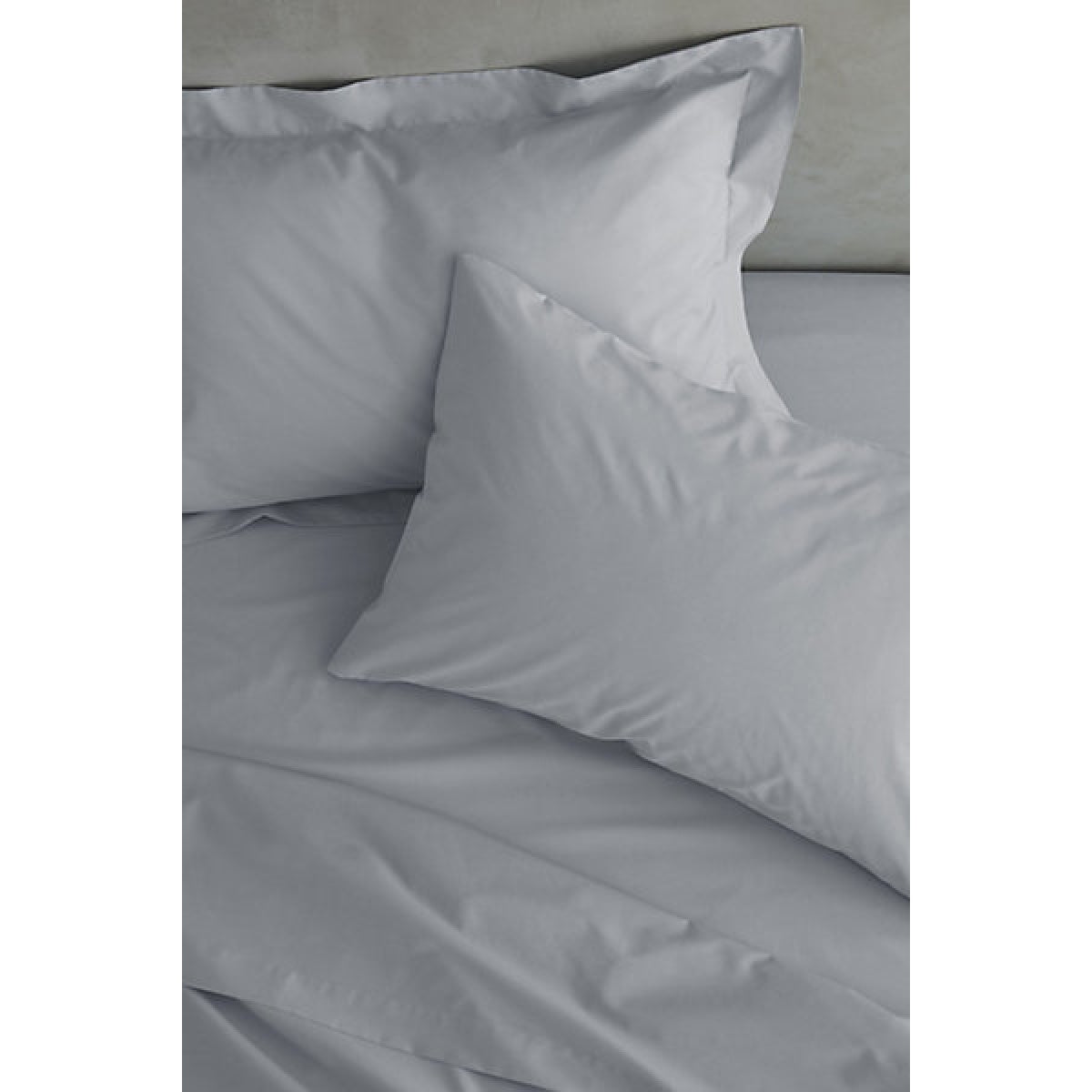 Catherine Lansfield Pillowcases Easy Iron Percale Standard 50 x 75cm Pack of 2 Pillow cases with envelope closure Grey