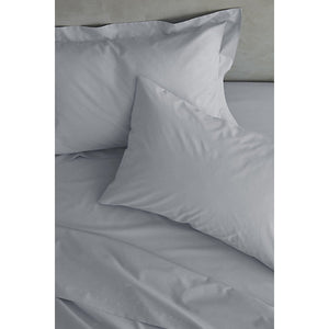 Catherine Lansfield Pillowcases Easy Iron Percale Standard 50 x 75cm Pack of 2 Pillow cases with envelope closure Grey