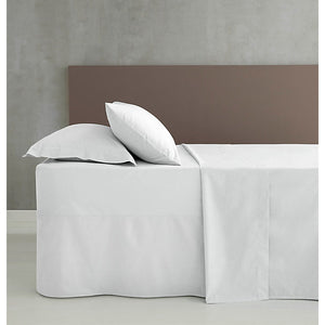 Catherine Lansfield Easy Iron Percale Combed Double Fitted Sheet 35cm Depth White