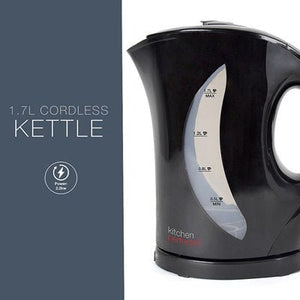 Kitchen Perfected 1.7L Kettle 2000W - Black - KETTLES - Beattys of Loughrea