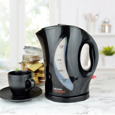 Kitchen Perfected 1.7L Kettle 2000W - Black - KETTLES - Beattys of Loughrea