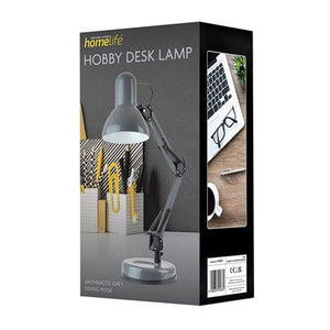 Homelife Swing Poise Desk Lamp - Grey - TABLE/BEDSIDE LAMPS - Beattys of Loughrea